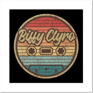 biffy clyro cassette retro circle Posters and Art